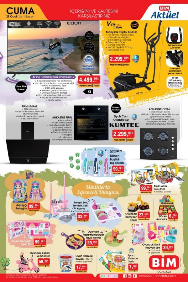 28 Ocak BİM Kataloğunda Neler Var? 28 Ocak Güncel BİM Aktüel Ürünleri